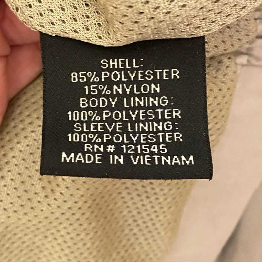 London Fog Mens Windbreaker Classic Beige Size XXL Weather Resistant w Pockets - Picture 4 of 5